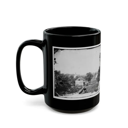 Sharpsburg, Md. View With Episcopal Church In Distance (U.S. Civil War) Black Coffee Mug-Go Mug Yourself