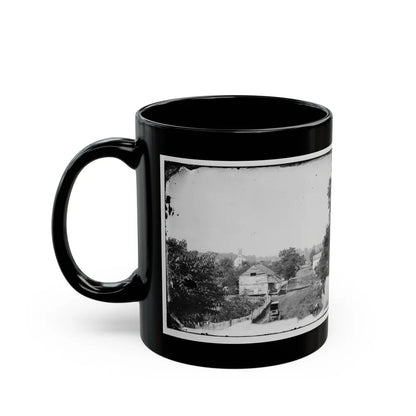 Sharpsburg, Md. View With Episcopal Church In Distance (U.S. Civil War) Black Coffee Mug-Go Mug Yourself