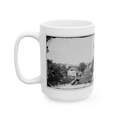 Sharpsburg, Md. View With Episcopal Church In Distance (U.S. Civil War) White Coffee Mug-Go Mug Yourself