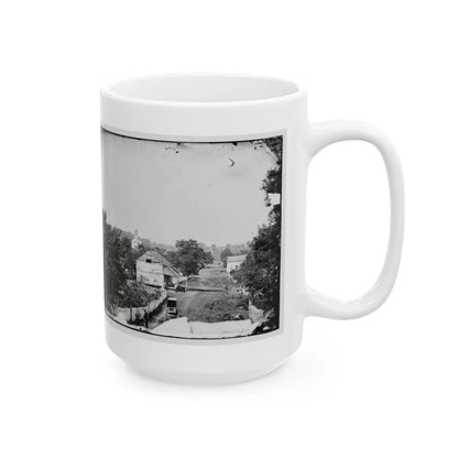 Sharpsburg, Md. View With Episcopal Church In Distance (U.S. Civil War) White Coffee Mug-Go Mug Yourself