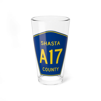 Shasta County A17 (California) (Road Sign) Pint Glass 16oz 16oz - Go Mug Yourself