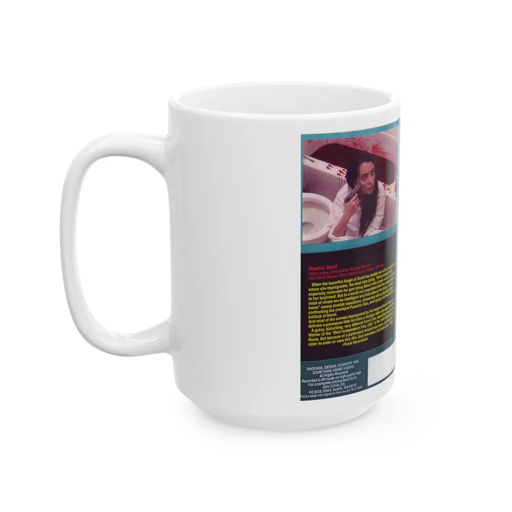 SHATTER DEAD SOMETHING WEIRD VIDEO (VHS COVER) - White Coffee Mug-Go Mug Yourself