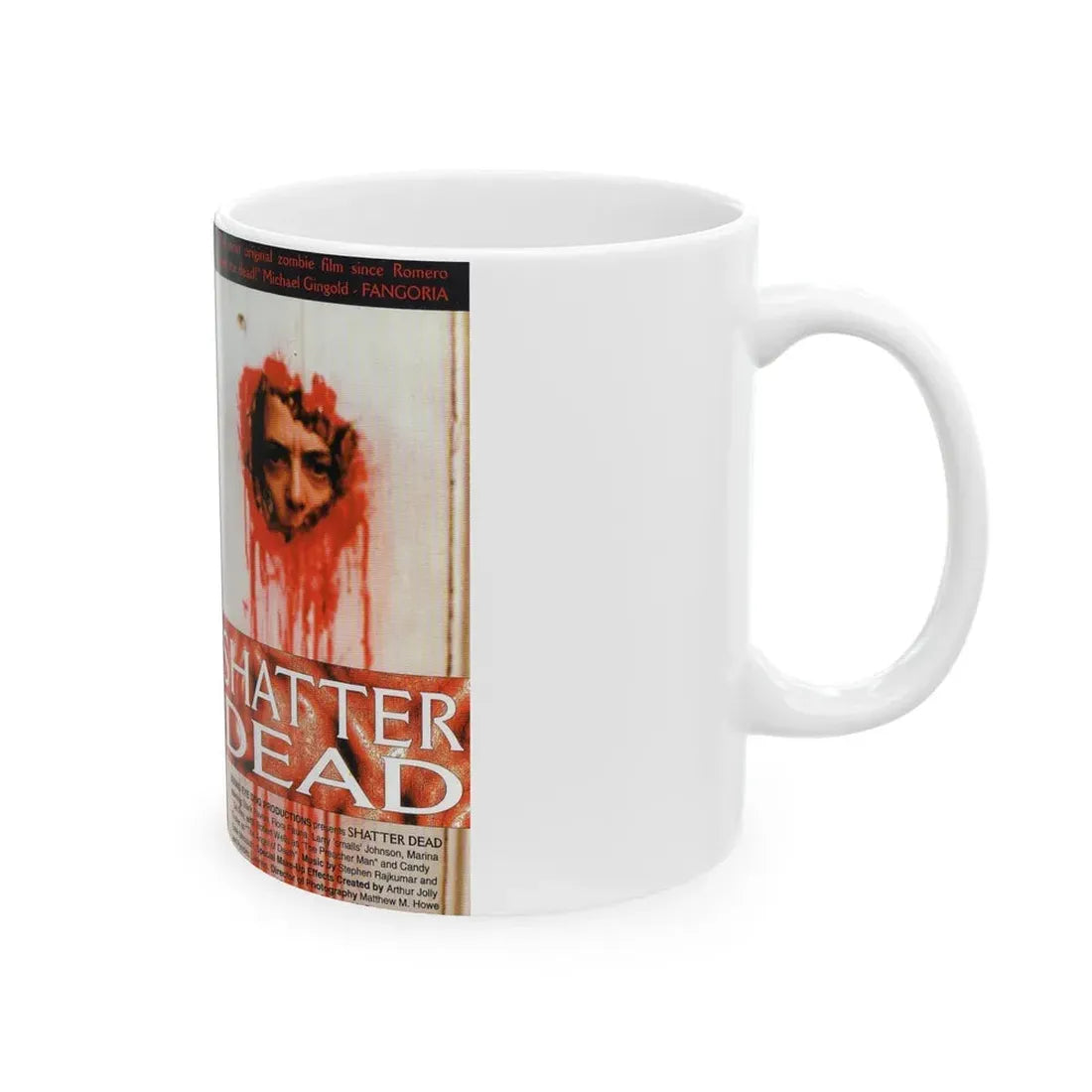 SHATTER DEAD (VHS COVER) - White Coffee Mug - Go Mug Yourself