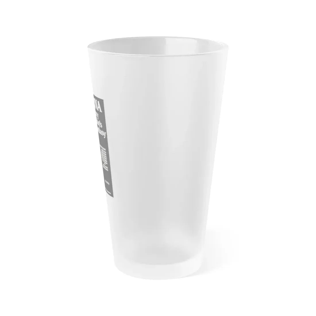 SHAUNA EVERY MAN'S FANTASY 1985 Movie Poster - Frosted Pint Glass 16oz - Go Mug Yourself