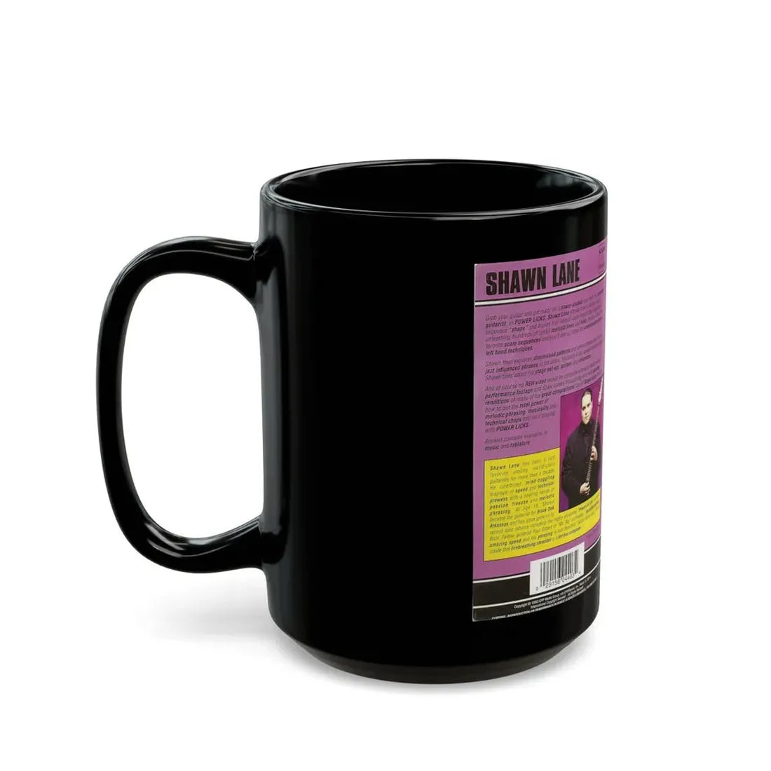 SHAWN LANE POWER LICKS (VHS COVER) - Black Coffee Mug - Go Mug Yourself