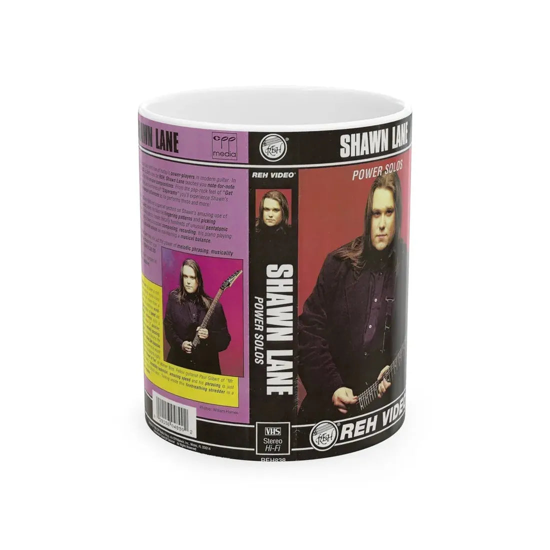 SHAWN LANE POWER SOLOS (VHS COVER) - White Coffee Mug 11oz - Go Mug Yourself