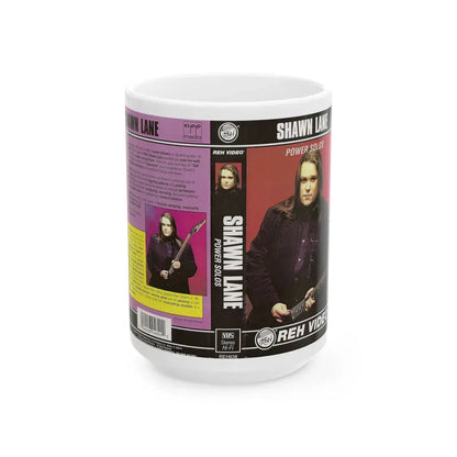 SHAWN LANE POWER SOLOS (VHS COVER) - White Coffee Mug 15oz - Go Mug Yourself