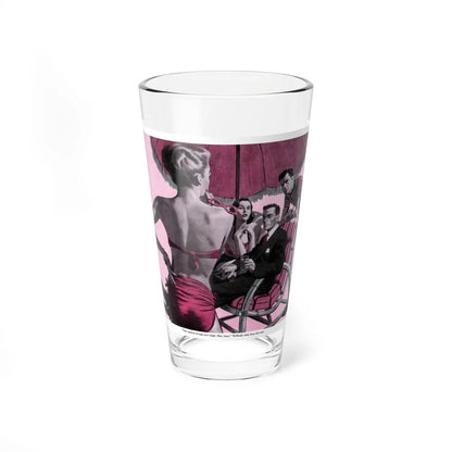 She Despised The Police, 1951 (Magazine Illustration) Pint Glass 16oz-16oz-Go Mug Yourself