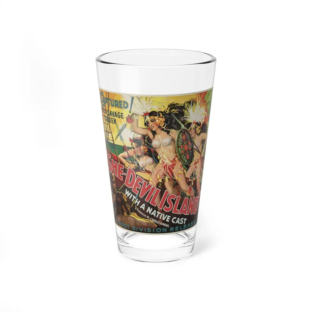 SHE-DEVIL ISLAND 1936 Movie Poster - Pint Glass 16oz-16oz-Go Mug Yourself