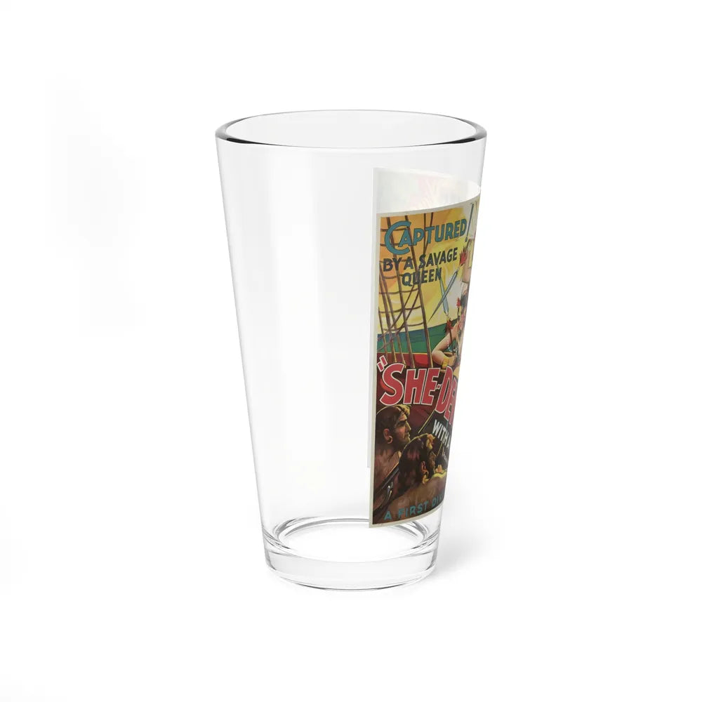 SHE-DEVIL ISLAND 1936 Movie Poster - Pint Glass 16oz-Go Mug Yourself