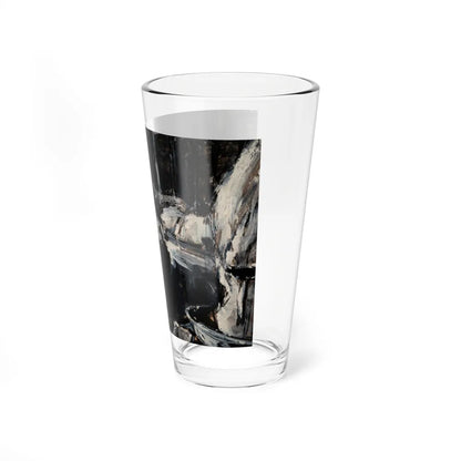 She had Told him a Phony Story About Herself, The Saturday Evening Post interior illustration study, 1941 (Magazine Illustration) Pint Glass 16oz - Go Mug Yourself