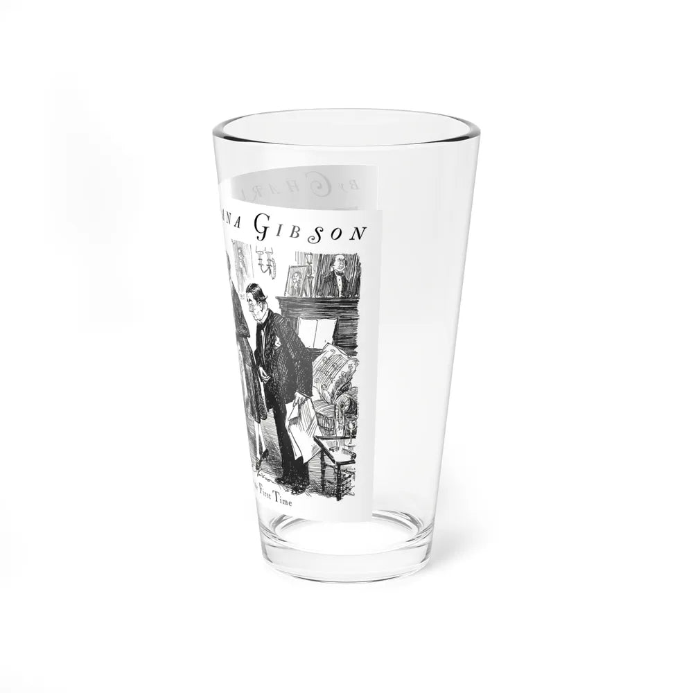 She Meets His Family for the First Time, Cosmopolitan, December 1929 (Magazine Illustration) Pint Glass 16oz - Go Mug Yourself