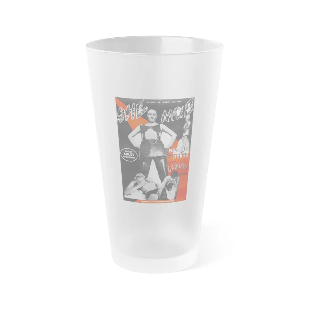 SHE MOB 1968 Movie Poster - Frosted Pint Glass 16oz-Go Mug Yourself