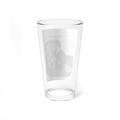 She Took and Took, Cavalier, May 1953 (Magazine Illustration) Pint Glass 16oz-Go Mug Yourself