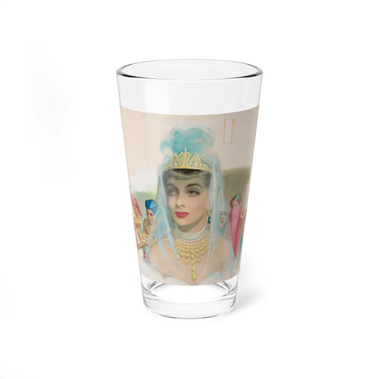 Sheba's Secret, The American Weekly story illustration (Magazine Illustration) Pint Glass 16oz 16oz - Go Mug Yourself