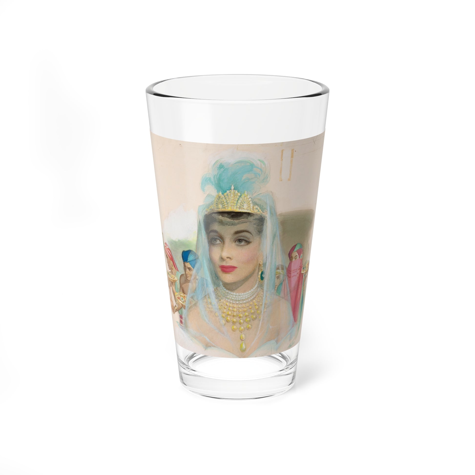 Sheba's Secret, The American Weekly story illustration (Magazine Illustration) Pint Glass 16oz-16oz-Go Mug Yourself