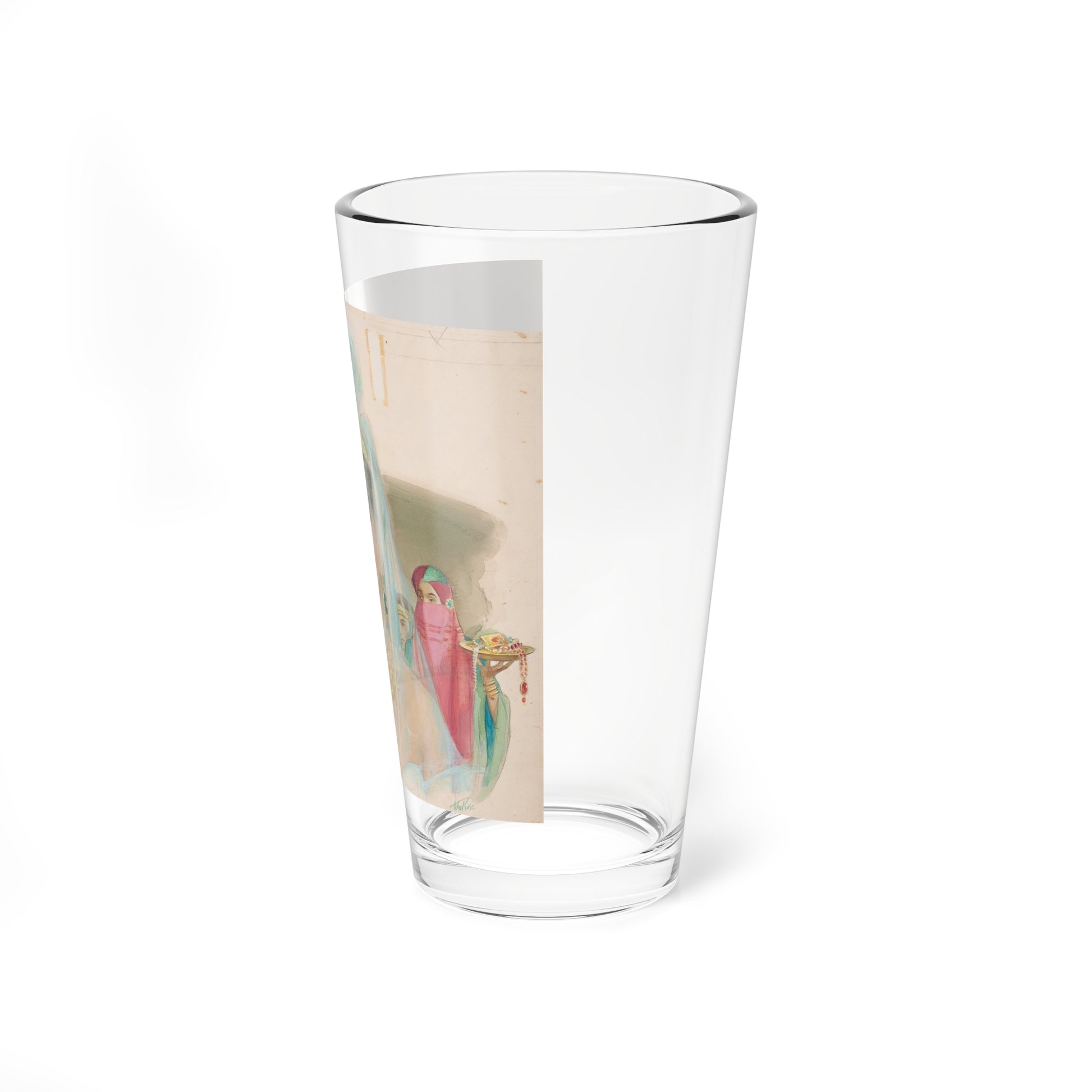 Sheba's Secret, The American Weekly story illustration (Magazine Illustration) Pint Glass 16oz-Go Mug Yourself