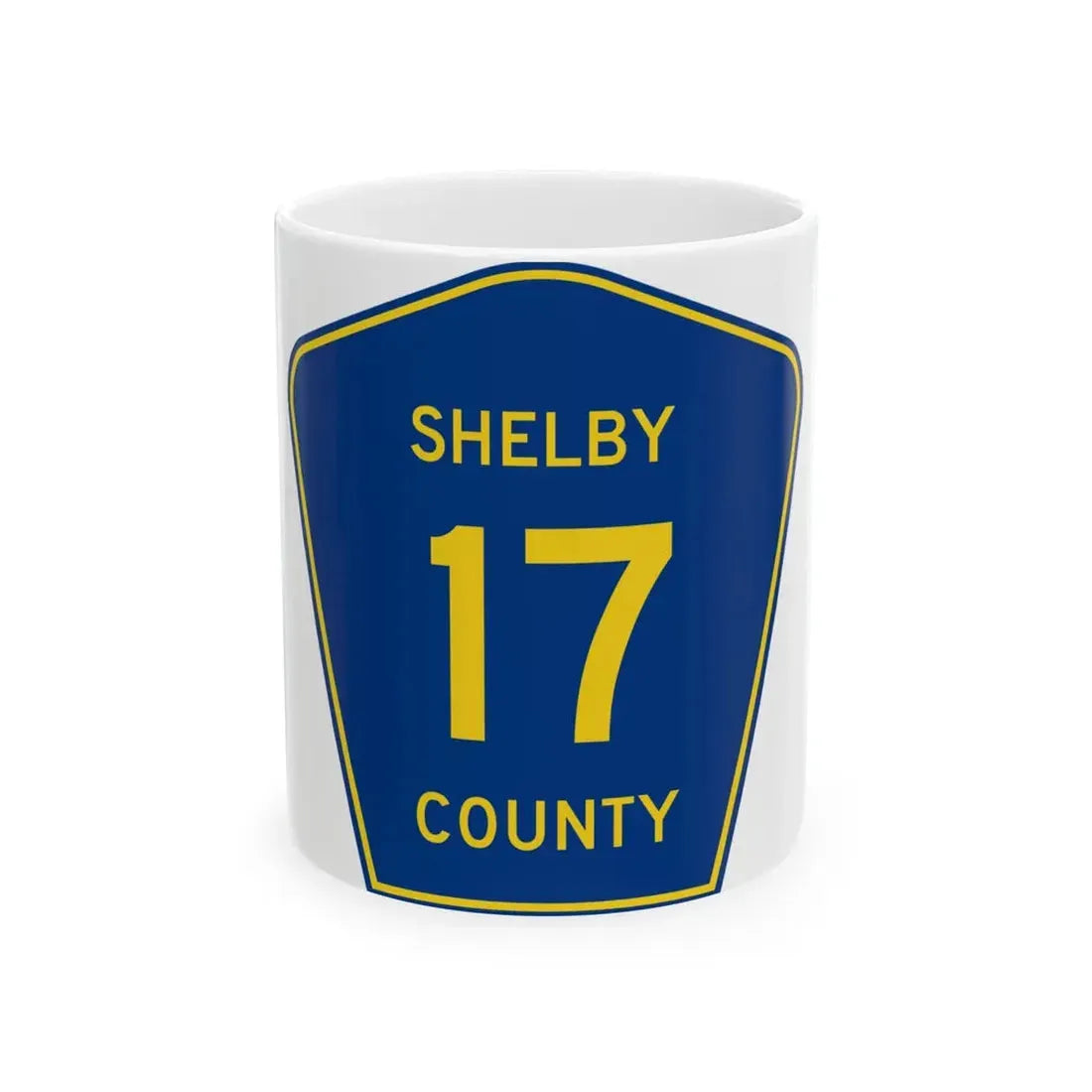 Shelby County Route 17 AL (Alabama) (Road Sign) White Coffee Mug 11oz - Go Mug Yourself