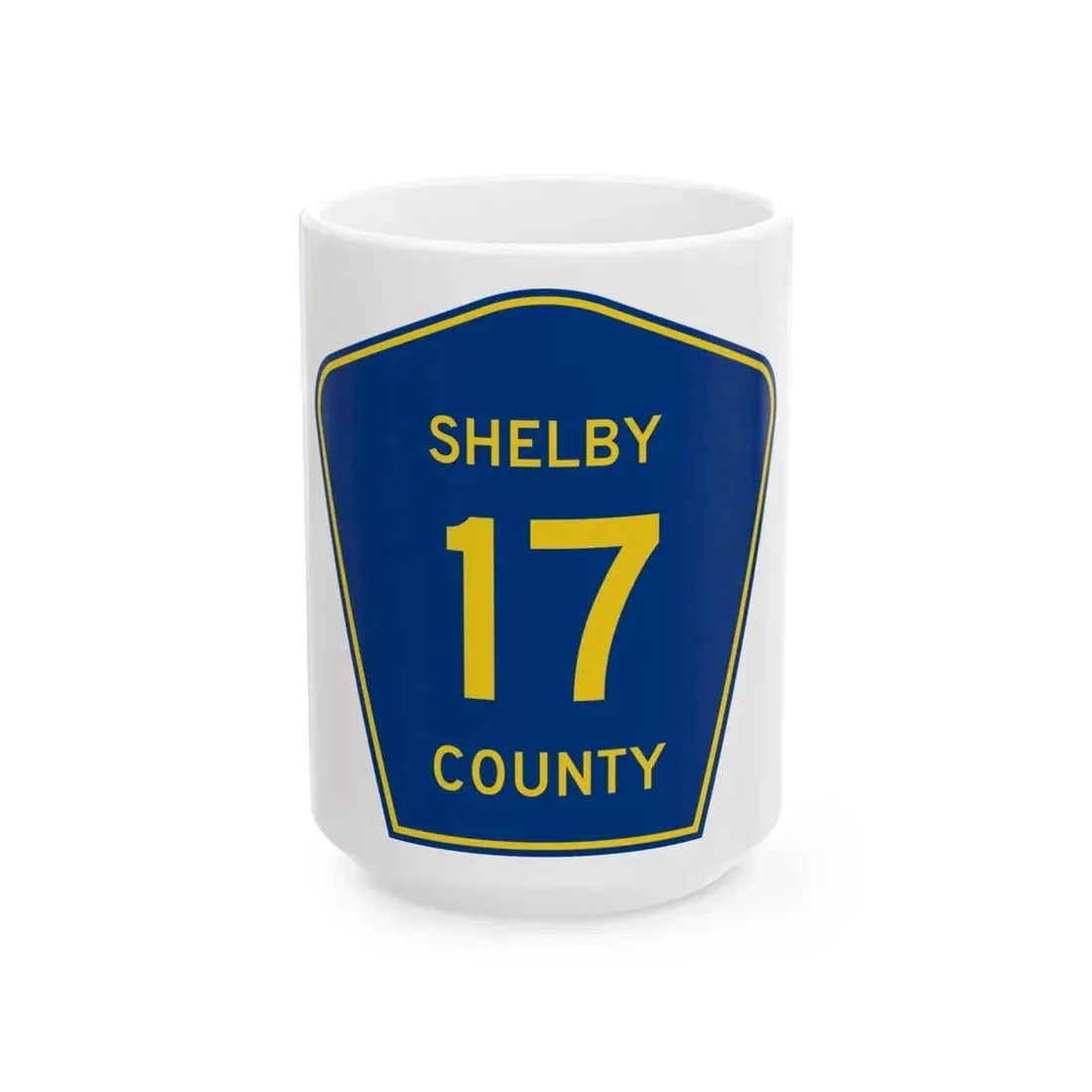 Shelby County Route 17 AL (Alabama) (Road Sign) White Coffee Mug 15oz - Go Mug Yourself