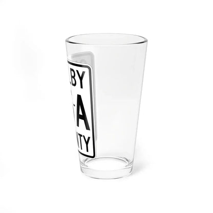 Shelby County Route 25A OH (Ohio) (Road Sign) Pint Glass 16oz - Go Mug Yourself