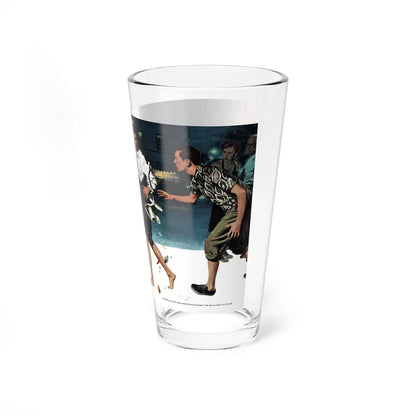 Shell Game, part 1 (2), Collier's, January 14, 1950 (Magazine Illustration) Pint Glass 16oz - Go Mug Yourself