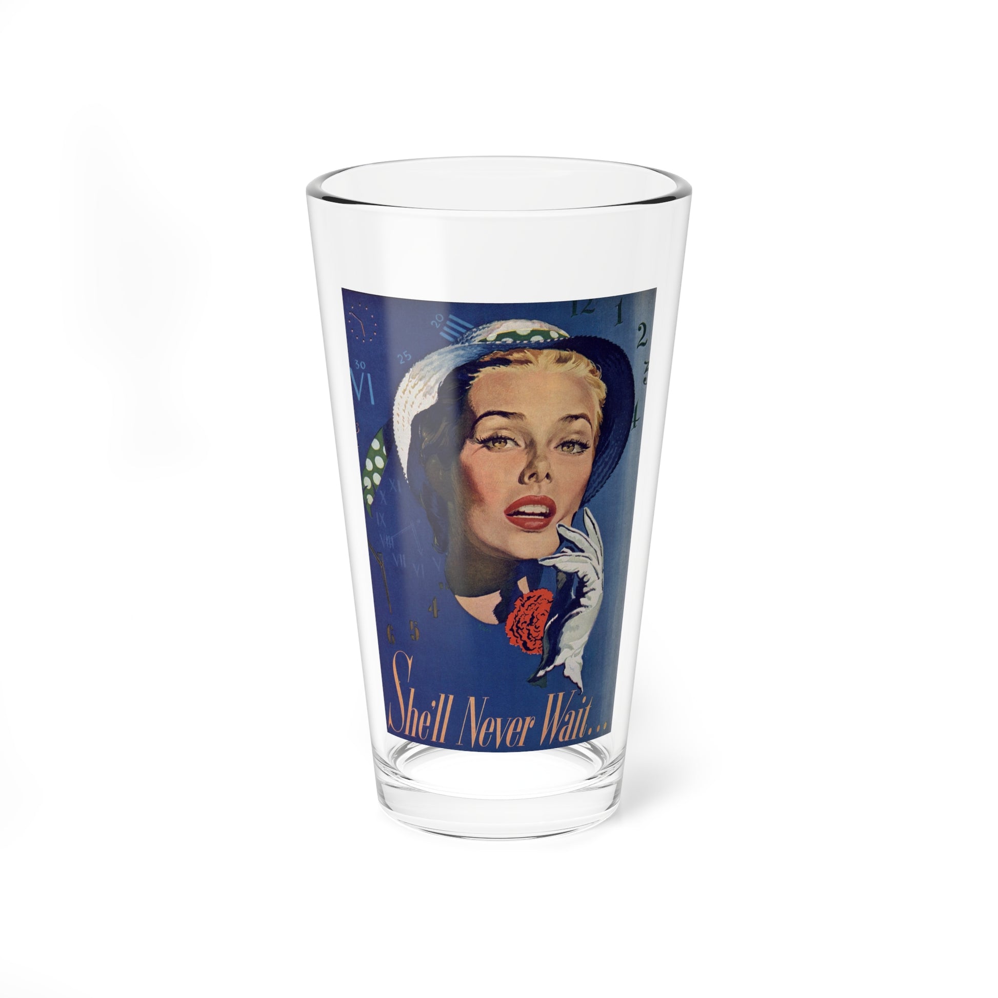 She'll Never Wait..., Redbook, August 1951 (Magazine Illustration) Pint Glass 16oz-16oz-Go Mug Yourself