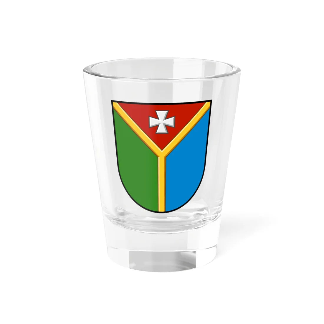 Shepetivka coat of arms lesser (Ukraine) (Coat of Arms) Shot Glass 1.5oz 1.5oz - Go Mug Yourself