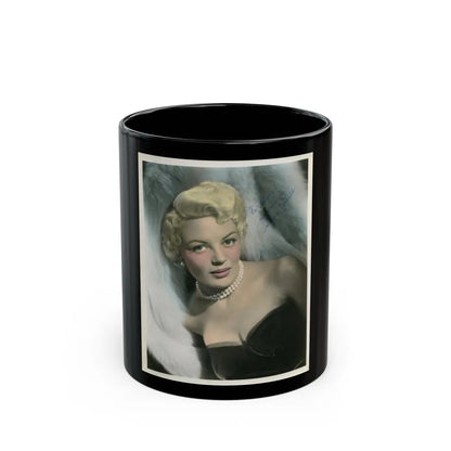 Sheree North #081 (Vintage Female Icon) Black Coffee Mug-11oz-Go Mug Yourself