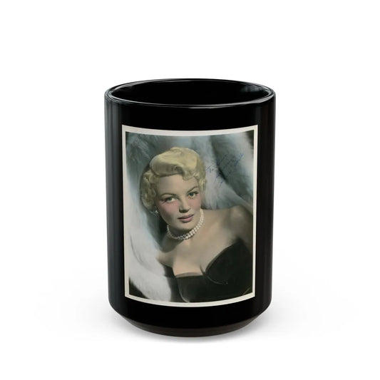 Sheree North #081 (Vintage Female Icon) Black Coffee Mug-15oz-Go Mug Yourself