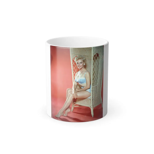 Sheree North #10 - 8x10 Full Body Color 1-Piece Swimsuit Cheesecake Photo circa 1950's2 (Vintage Female Icons) Color Changing Mug 11oz-11oz-Go Mug Yourself