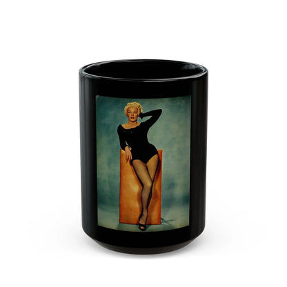 Sheree North #101 (Vintage Female Icon) Black Coffee Mug-15oz-Go Mug Yourself