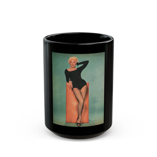 Sheree North #1011 (Vintage Female Icon) Black Coffee Mug-15oz-Go Mug Yourself