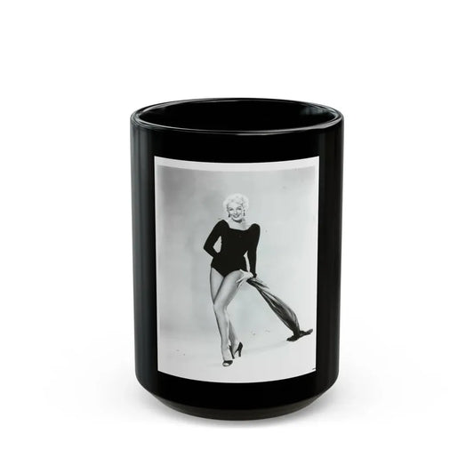 Sheree North #104 (Vintage Female Icon) Black Coffee Mug 15oz - Go Mug Yourself