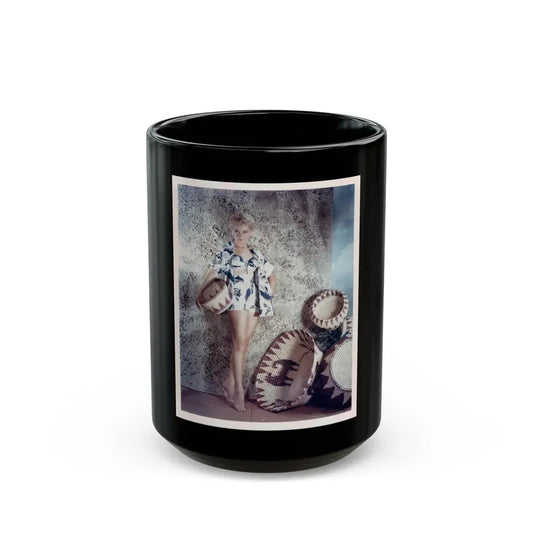 Sheree North #108 (Vintage Female Icon) Black Coffee Mug 15oz - Go Mug Yourself