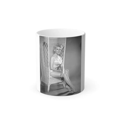 Sheree North #11 - 8x10 Full Body Color 1-Piece Swimsuit Cheesecake Photo circa 1950's (Vintage Female Icons) Color Changing Mug 11oz-11oz-Go Mug Yourself
