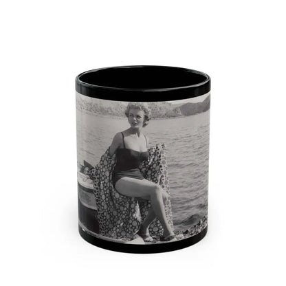 Sheree North #111 (Vintage Female Icon) Black Coffee Mug 11oz - Go Mug Yourself