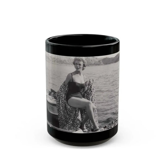 Sheree North #111 (Vintage Female Icon) Black Coffee Mug 15oz - Go Mug Yourself