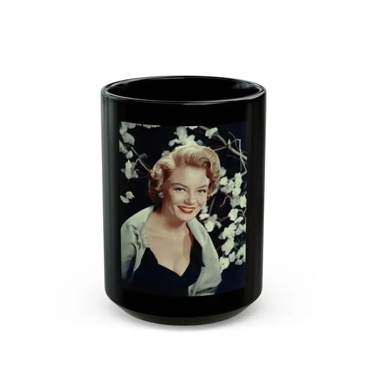 Sheree North #125 (Vintage Female Icon) Black Coffee Mug 15oz - Go Mug Yourself