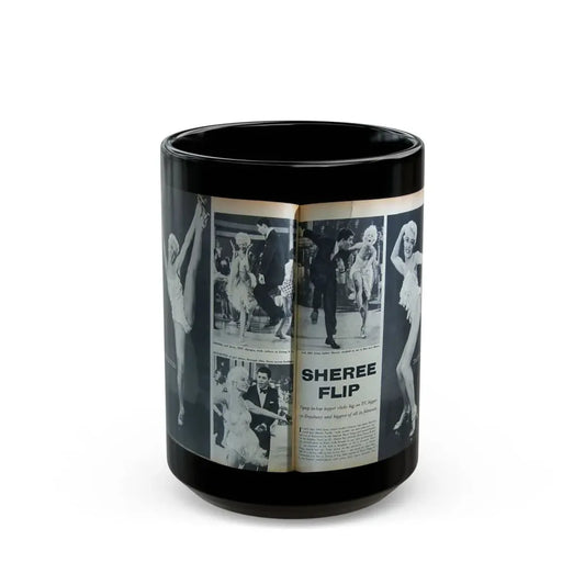 Sheree North #128 - Mag. Article (Vintage Female Icon) Black Coffee Mug 15oz - Go Mug Yourself