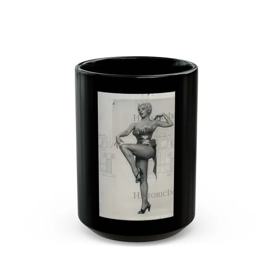 Sheree North #1401 (Vintage Female Icon) Black Coffee Mug-15oz-Go Mug Yourself