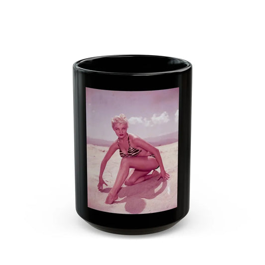 Sheree North #1431 (Vintage Female Icon) Black Coffee Mug-15oz-Go Mug Yourself