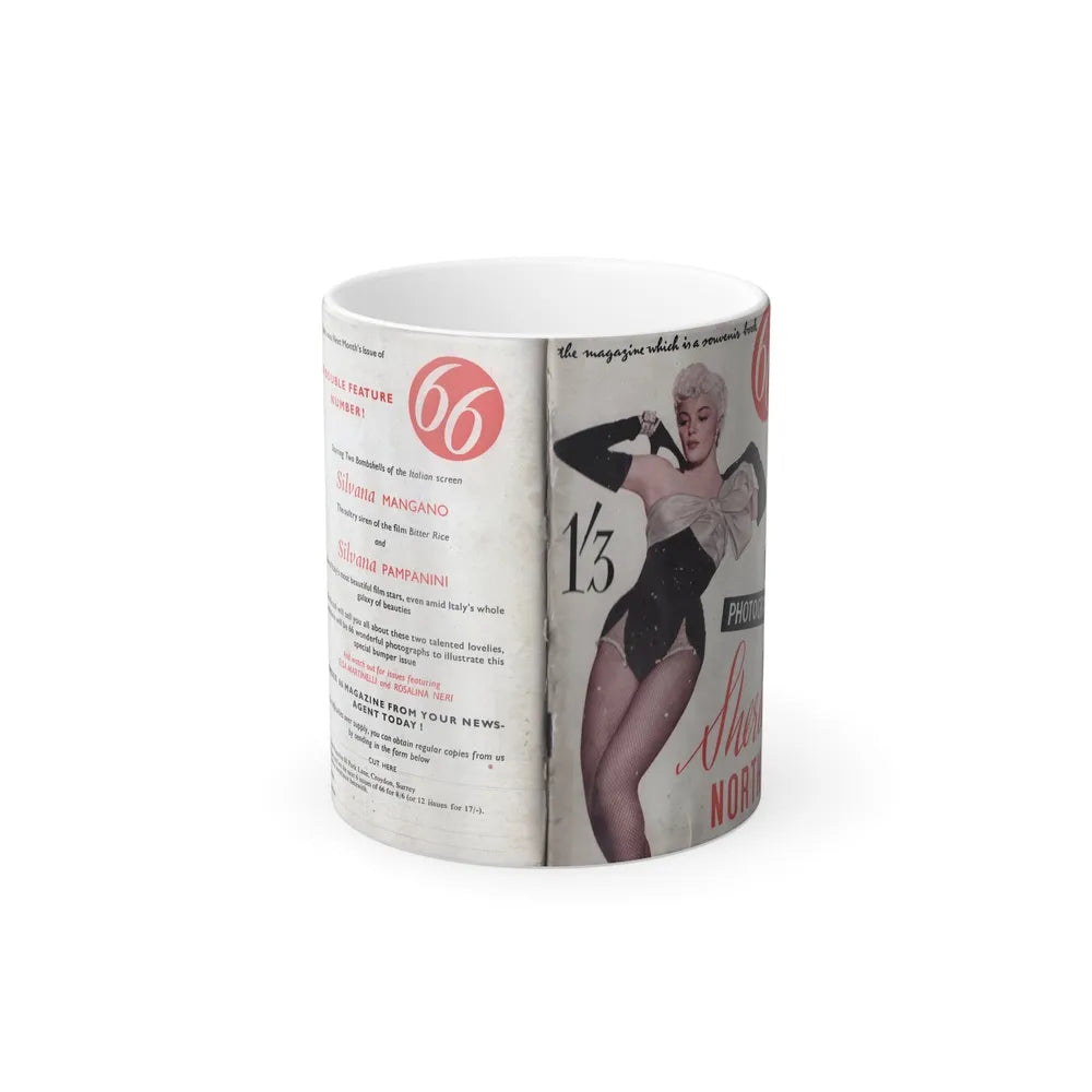 Sheree North #147 - 66 PHOTOGRAPHS OF Sheree NORTH U.K. Pocket Mag. Front Cover Page 1 & Back Cover (Vintage Female Icons) Color Changing Mug 11oz-11oz-Go Mug Yourself