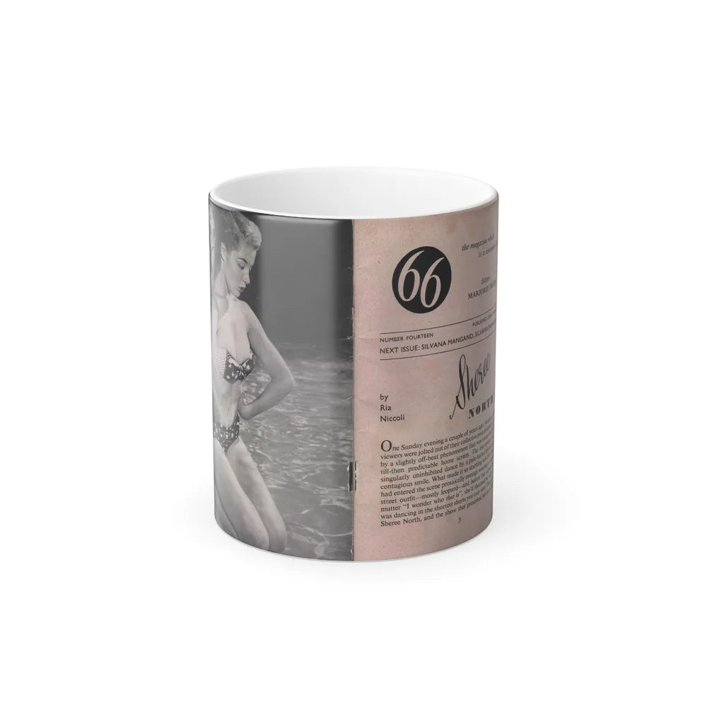 Sheree North #148 - Pages 2 & 3 from 66 PHOTOGRAPHS OF Sheree NORTH U.K. Pocket Mag. (Vintage Female Icons) Color Changing Mug 11oz-11oz-Go Mug Yourself