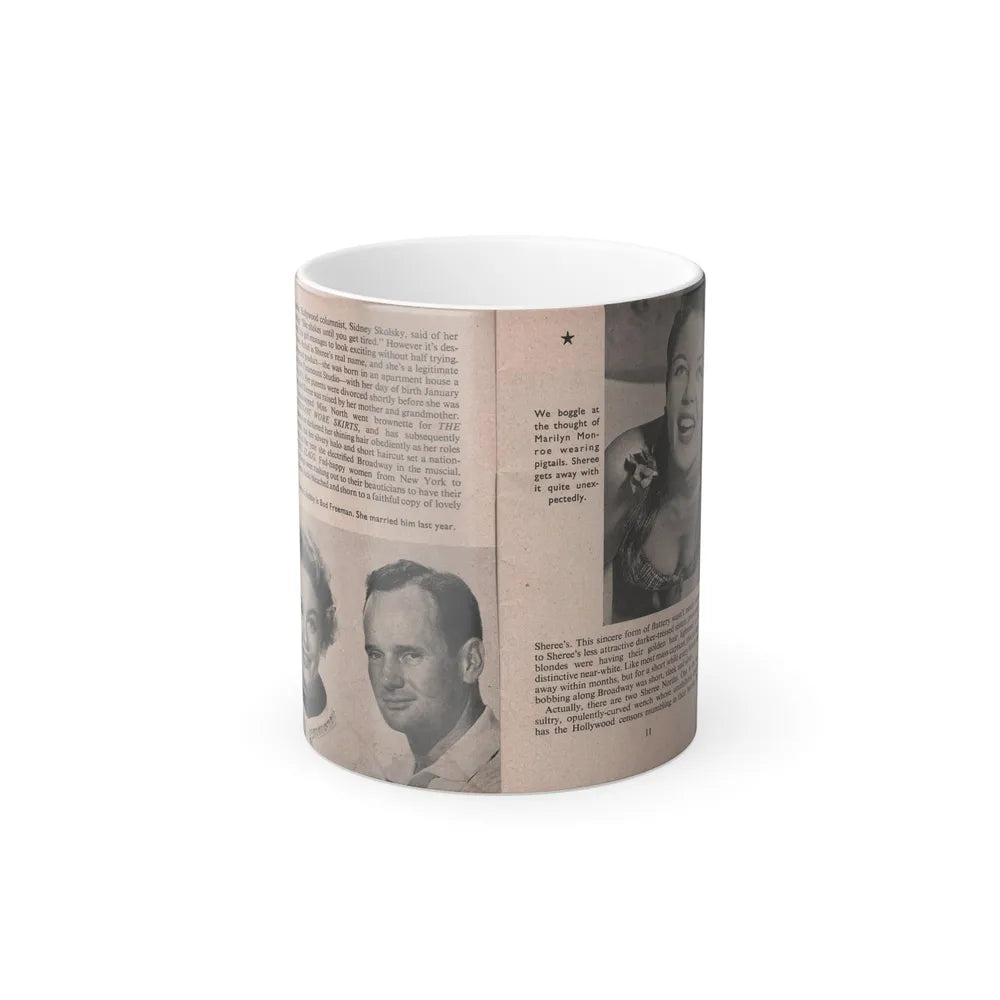 Sheree North #152 - Pages 10 & 11 from 66 PHOTOGRAPHS OF Sheree NORTH U.K. Pocket Mag. (Vintage Female Icons) Color Changing Mug 11oz-11oz-Go Mug Yourself