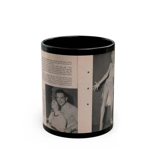 Sheree North #154 - Pages 14 & 15 from 66 PHOTOGRAPHS OF Sheree NORTH U.K. Pocket Mag. (Vintage Female Icon) Black Coffee Mug 11oz - Go Mug Yourself