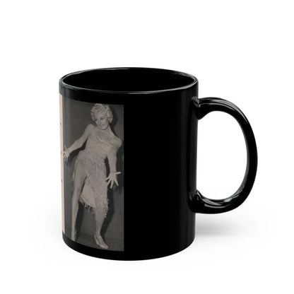 Sheree North #154 - Pages 14 & 15 from 66 PHOTOGRAPHS OF Sheree NORTH U.K. Pocket Mag. (Vintage Female Icon) Black Coffee Mug - Go Mug Yourself