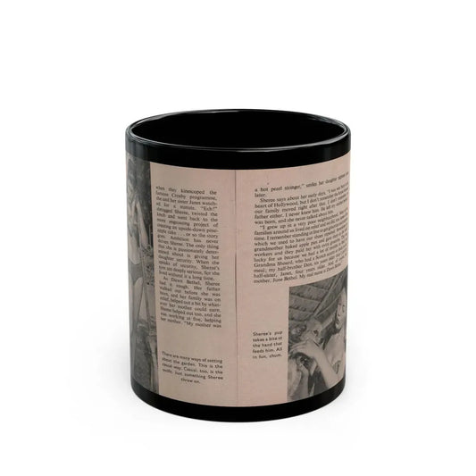 Sheree North #155 - Pages 16 & 17 from 66 PHOTOGRAPHS OF Sheree NORTH U.K. Pocket Mag. (Vintage Female Icon) Black Coffee Mug 11oz - Go Mug Yourself