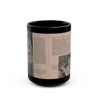 Sheree North #155 - Pages 16 & 17 from 66 PHOTOGRAPHS OF Sheree NORTH U.K. Pocket Mag. (Vintage Female Icon) Black Coffee Mug 15oz - Go Mug Yourself