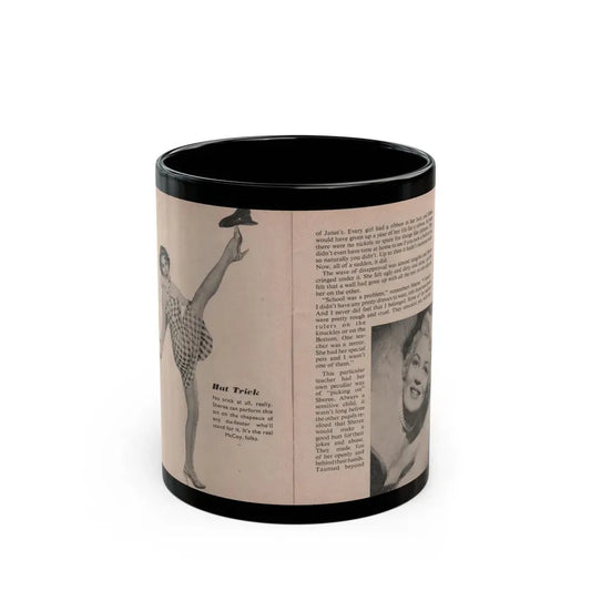 Sheree North #158 - Pages 22 & 23 from 66 PHOTOGRAPHS OF Sheree NORTH U.K. Pocket Mag. (Vintage Female Icon) Black Coffee Mug 11oz - Go Mug Yourself