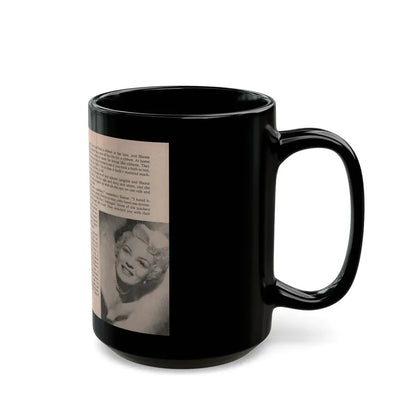 Sheree North #158 - Pages 22 & 23 from 66 PHOTOGRAPHS OF Sheree NORTH U.K. Pocket Mag. (Vintage Female Icon) Black Coffee Mug - Go Mug Yourself